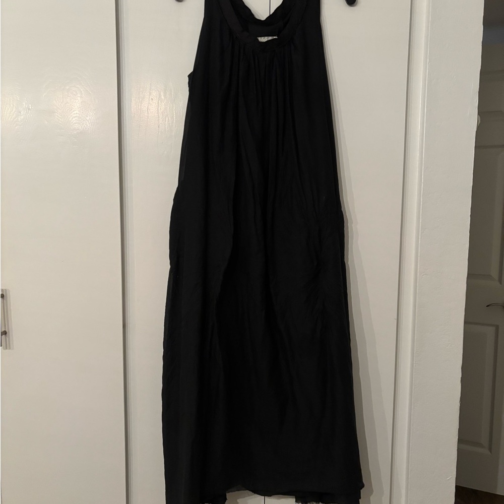 Hannoh Wessel Black Halter Maxi Dress